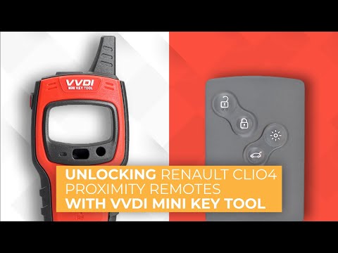 Unlocking Renault Clio4 Proximity Remotes With VVDI Mini Key Tool