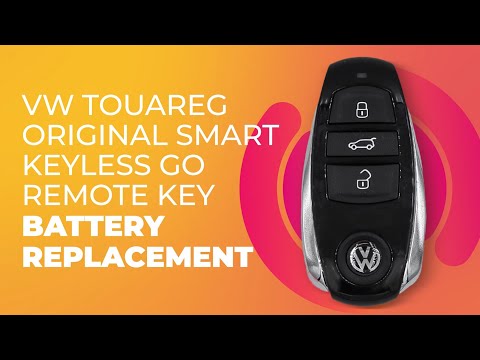 VW Touareg Original Smart Keyless Go Remote Key Battery Replacement